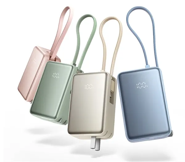 小米三合一充电宝5000 33W开售：自带充电线