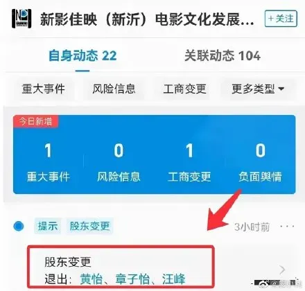 汪峰章子怡退出共同投资公司 关联公司仅剩一家