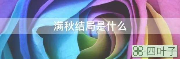 满秋结局是什么