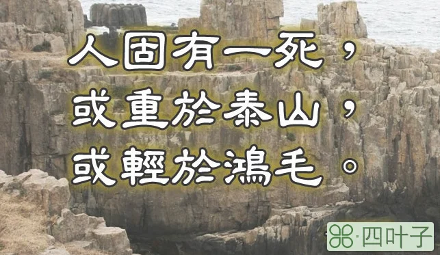 泰山，鸿毛_人固有一死或重于泰山或轻于鸿毛_天长落日远意重泰山轻