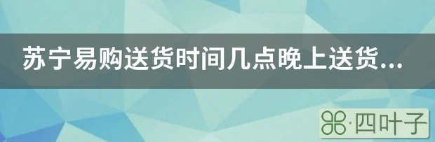 苏宁易购送货时间几点晚上送货吗？