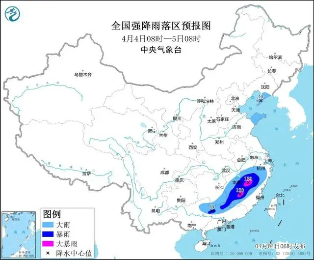 清明时节“雨滂沱” 多地大风大雨降温齐上阵 最新全国天气