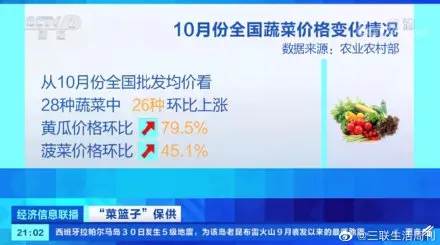 10月蔬菜价格上涨近2成 今年菜价为何反常上涨