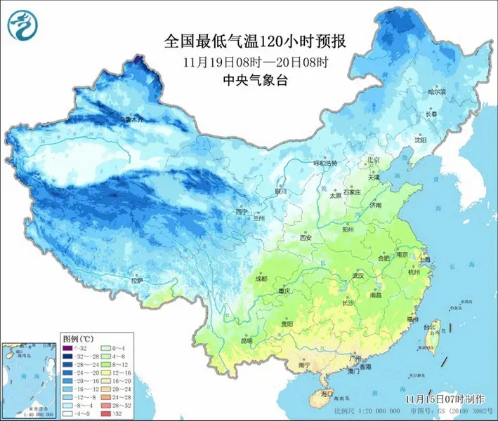 两股冷空气的进程表来了！未来七天天气预报