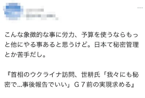 怂恿岸田尽快去基辅,怂恿岸田尽快去基辅，自民党高层称“可不走流程”，日网友担忧