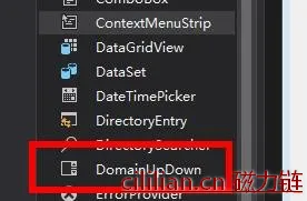 C#如何使用domainUpDown控件