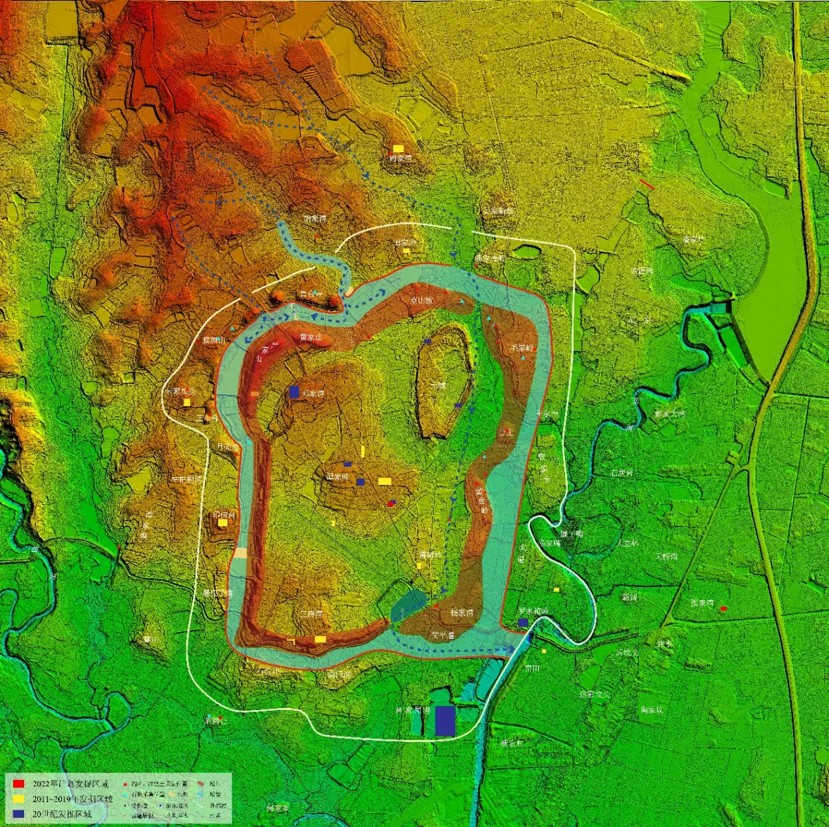 石家河古城最新考古成果发布：规模与良渚古城相当