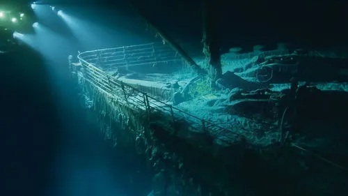 泰坦尼克号水下残骸 泰坦尼克号水下残骸图片