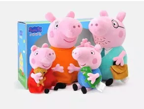两个小猪一拉就到一起的玩具 两只小猪玩具
