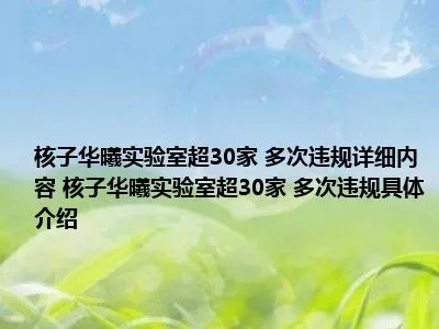 核子华曦实验室超30家 核子华曦董事长是谁和张珊珊什么关系