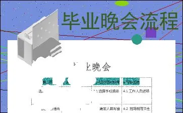 毕业典礼流程策划 毕业典礼流程策划案