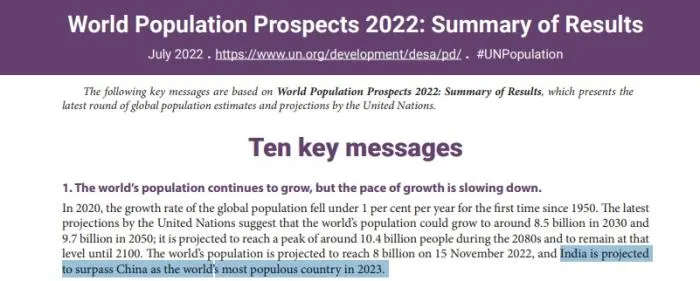 印度明年或将成人口第一大国 印度人口明年将超中国,成全球第一人口大国