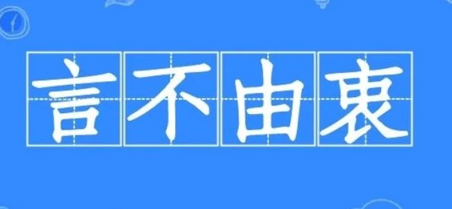 言不由衷是什么意思