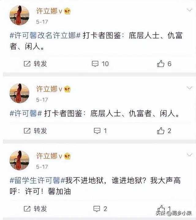 辱国妖女许可馨，再放狠话：“我要把赚到的钱，全捐给反华组织”