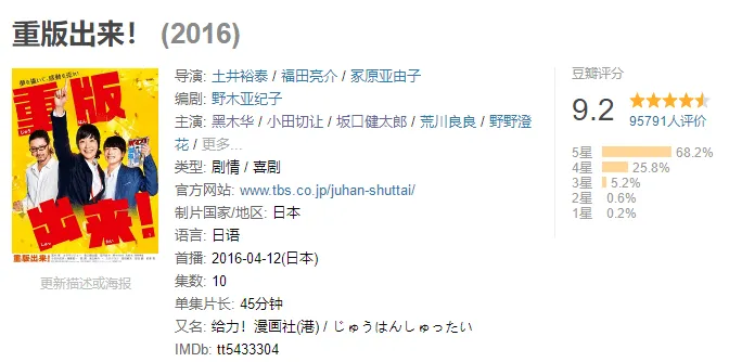 改编不太OK？盘点5部低评价日剧改编韩剧