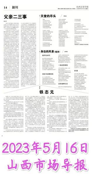 山西市场导报副刊——铁志兄