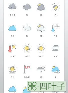 手机天气预报图标解释天气预报图标及说明