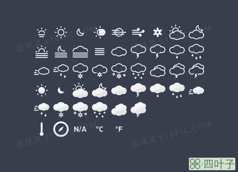 查询天气预报符号天气符号