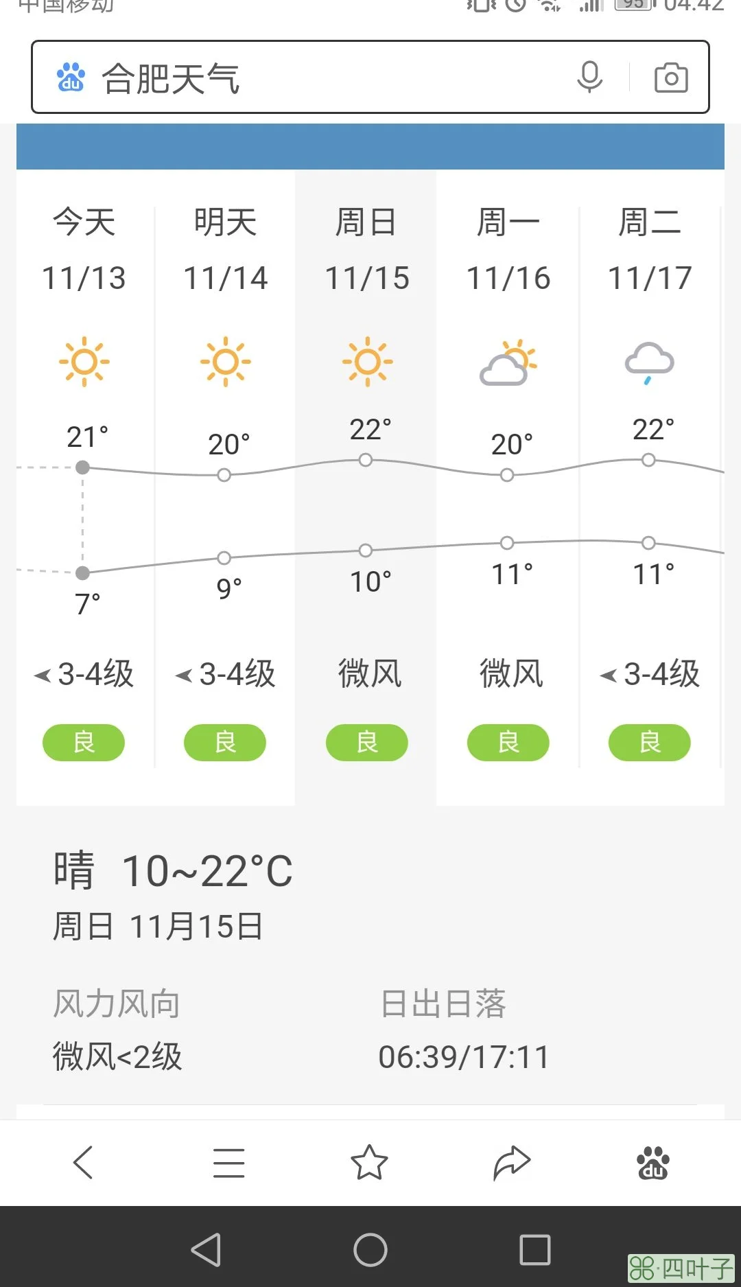 合肥市未来15天气预报合肥24小时天气预报