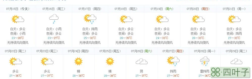 邯郸天气预报15天气邯郸天气15