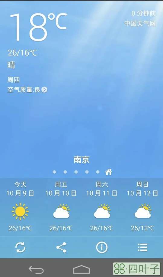 恢复华为手机桌面时间和天气华为手机原装天气app