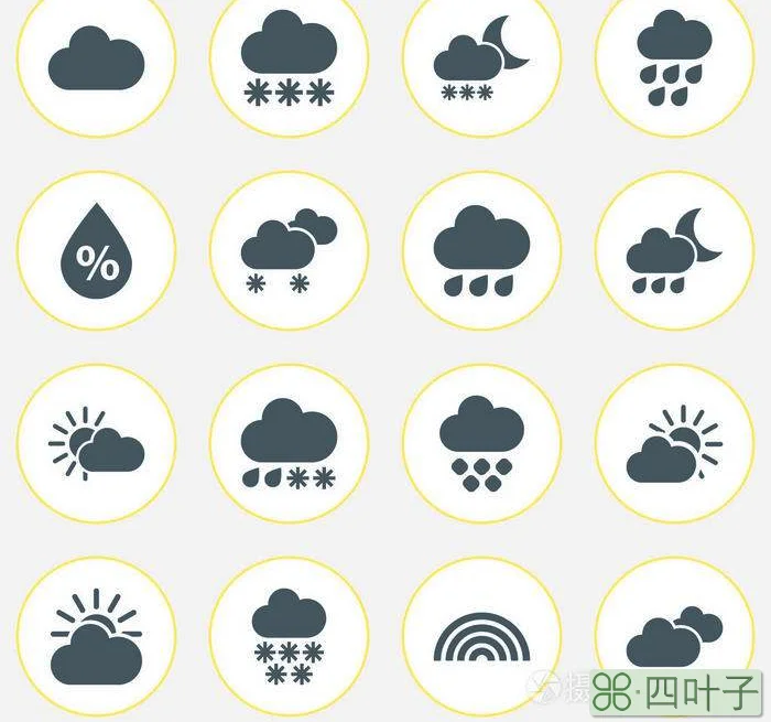 雨的天气符号是什么冰雹大雨的天气符号是什么