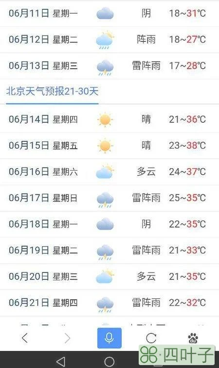 实时北京天气预报查询北京天气实时图