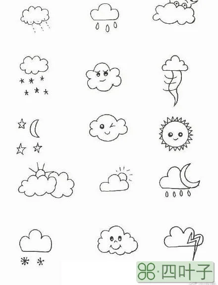 关于天气气象的手绘画关于气象的手抄报
