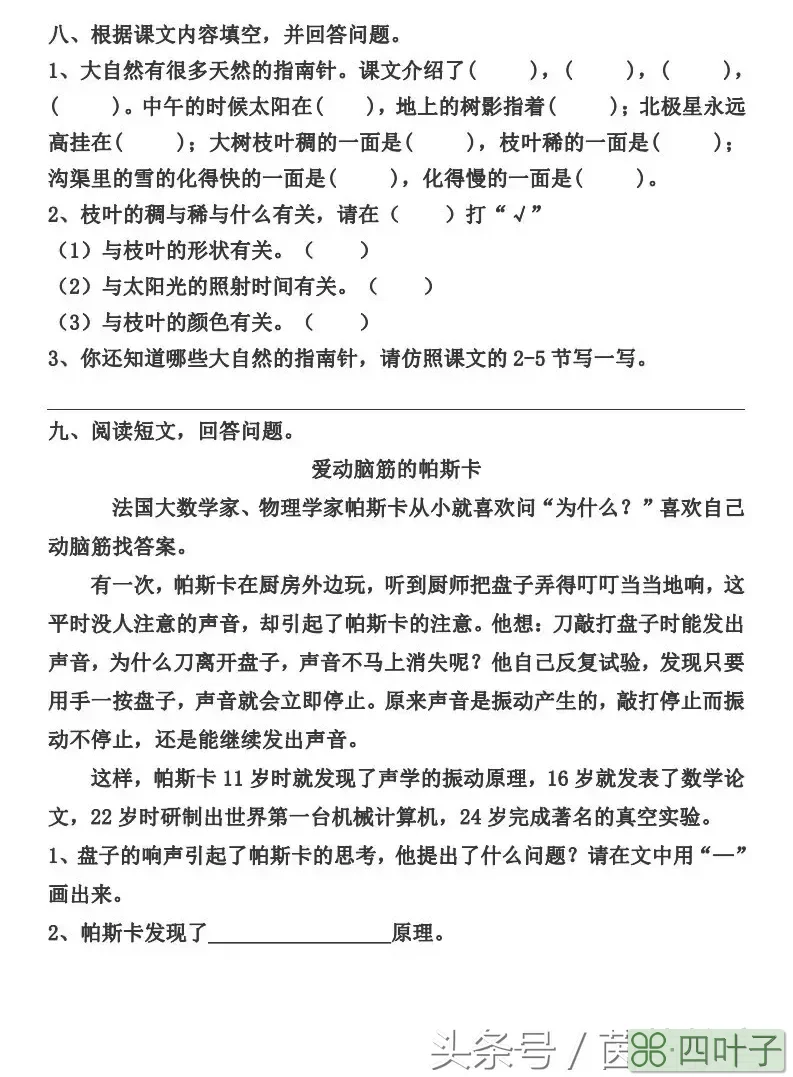 大自然的指南针有哪些,大自然的指南针有哪些植物