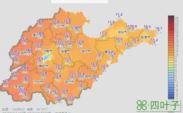 2021年7月12日山东天气预报全国降水量预报图