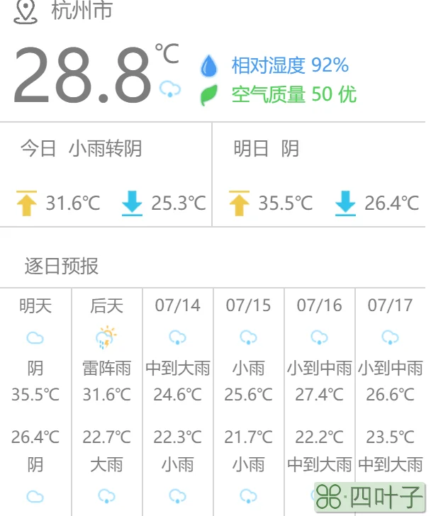 杭州气象网官网杭州天气预报杭州气象网潮汐预报