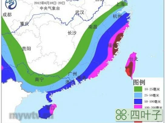 天气预报雨量示意图今天天气雨量示意图